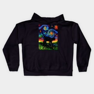 Black Cat Night 4 Kids Hoodie